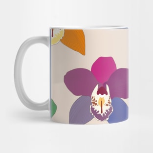 Cymbidium rainbow orchids/blue orchid flower/tropical moody/large scale/summer time/cotton/cymbidium/ orchids/orchid lines Mug